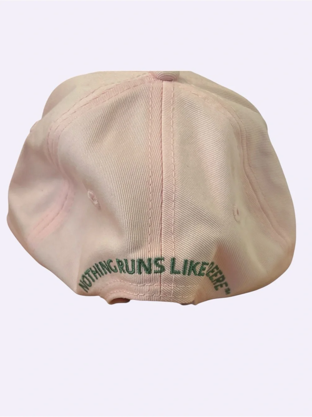 John Deere Pink Cap with Green & Yellow Logo
